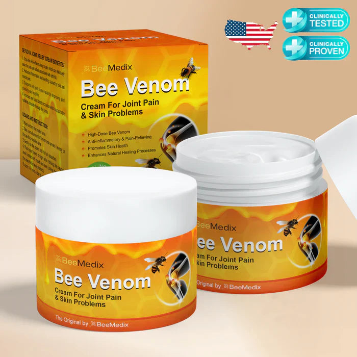 🐝 Bee Venom Pain Suppression Joint Healing Cream 🔥 Buy 1 Get 1 FREE – Limited Time Only 🔥
