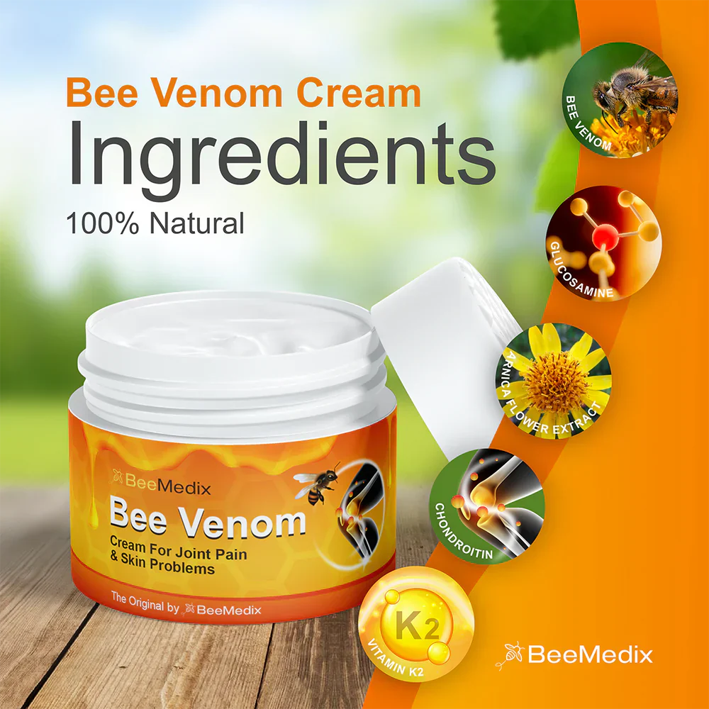 🐝 Bee Venom Pain Suppression Joint Healing Cream 🔥 Buy 1 Get 1 FREE – Limited Time Only 🔥