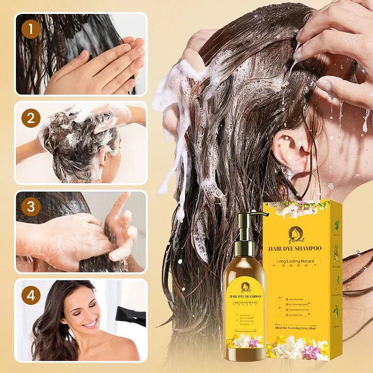 ✨ Japanese Long-Lasting Natural Hair Dye Shampoo 🔥 Buy 1 Get 1 FREE – Limited Time Only 🔥